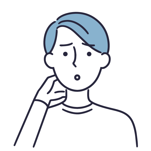 悩んでいる人のイラスト